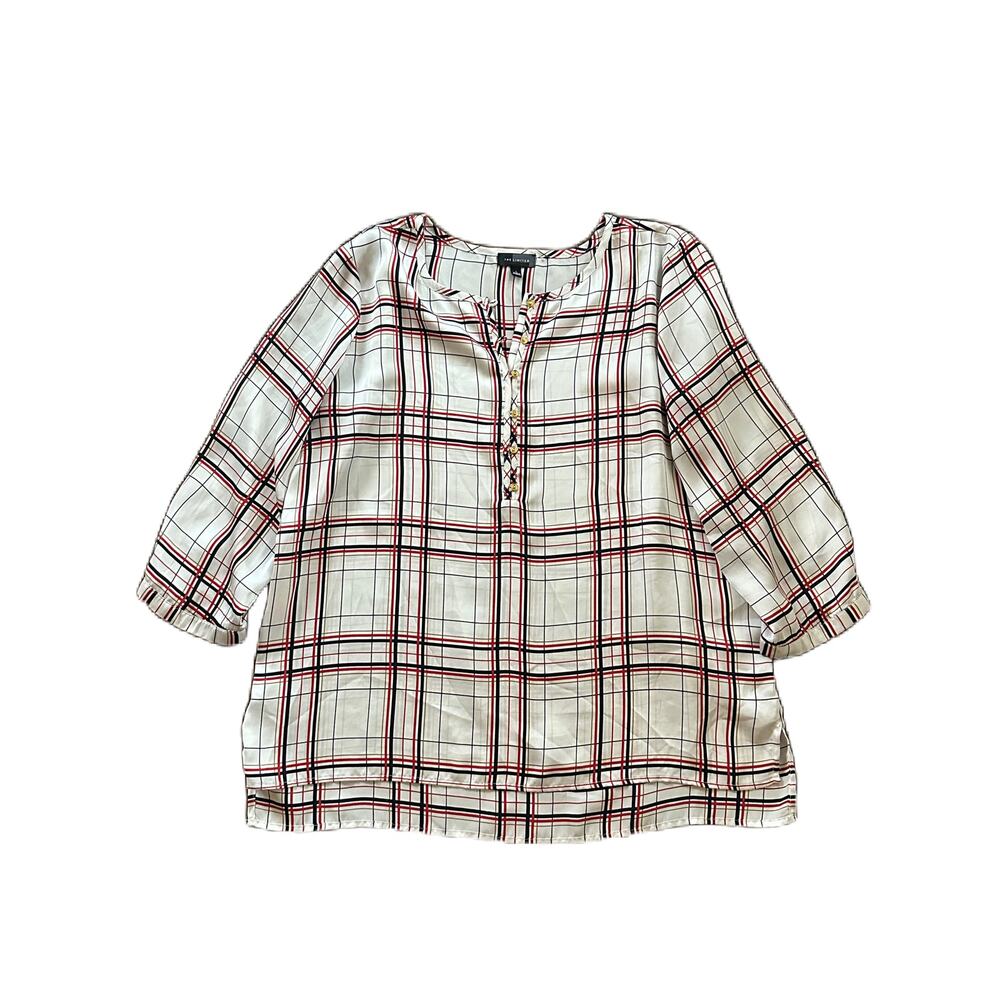 Limited Plaid Shirt Blouse Size Large
